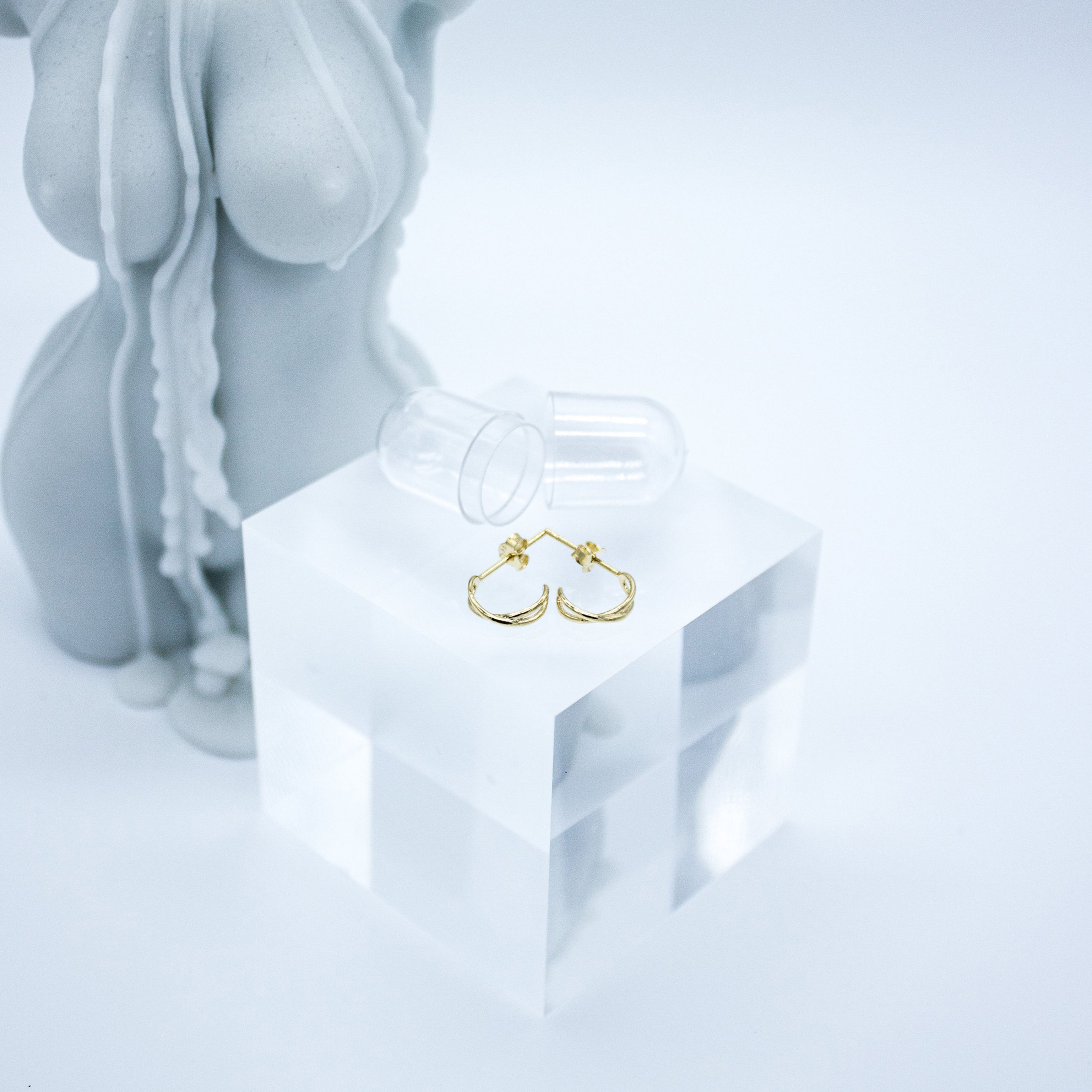 MISSX X Shape Huggie Hoop