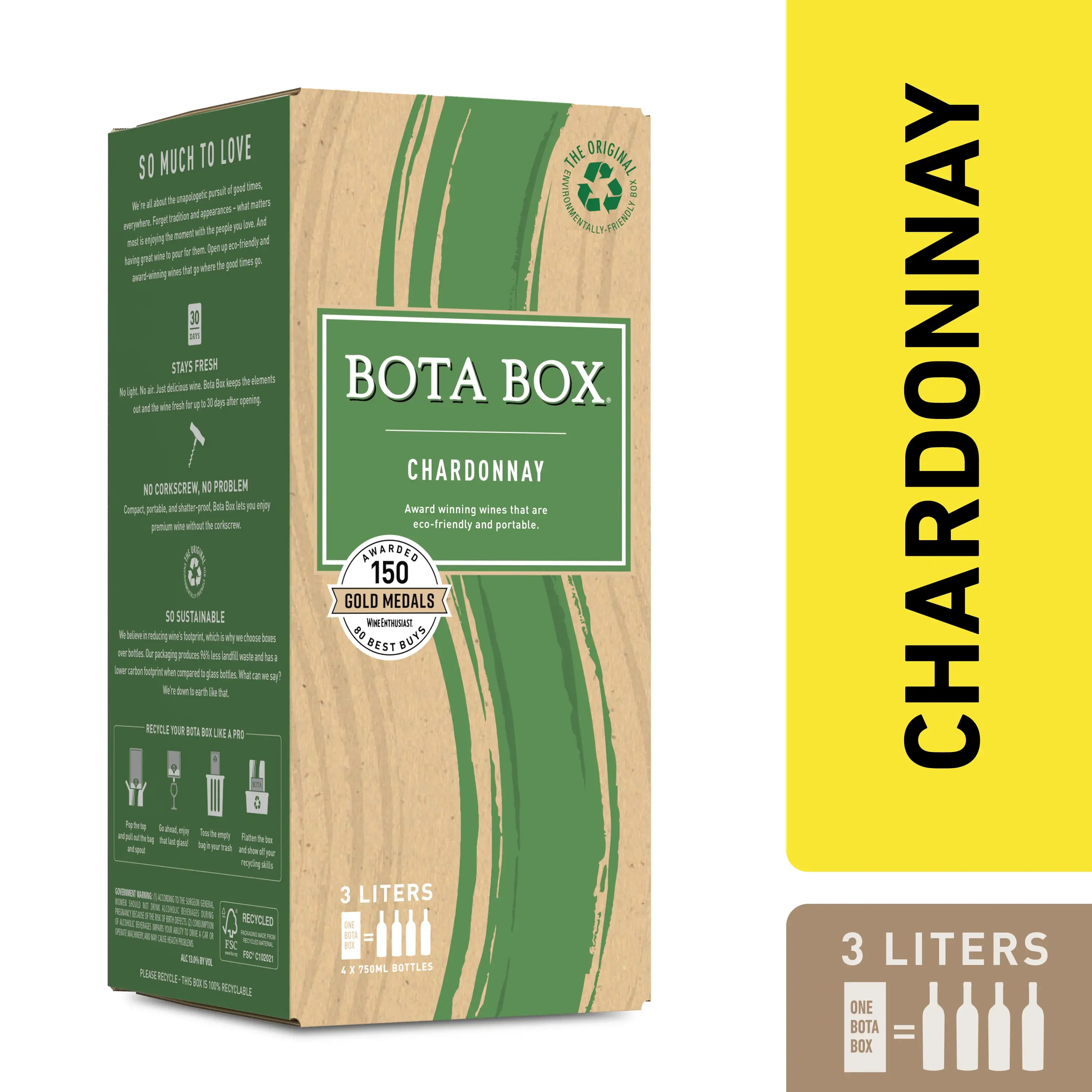 BOTA BOX CHARDONNAY 500ML