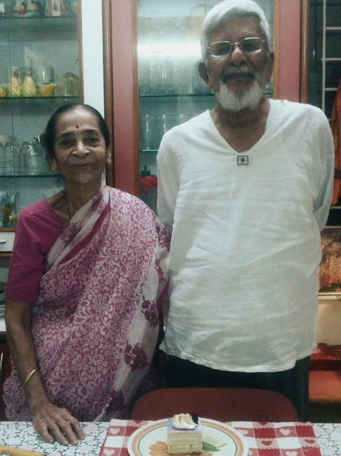 Vijaya and Vijay Paralikar on their wedding anniversary (2016)
