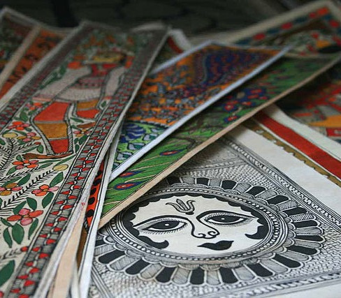 Bookmarks and Coasters with Madhubani art