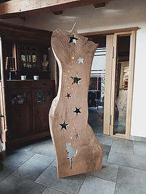 Holzstele "Sterntaler" No. 1