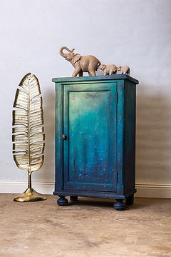 Flurschrank blaugrün