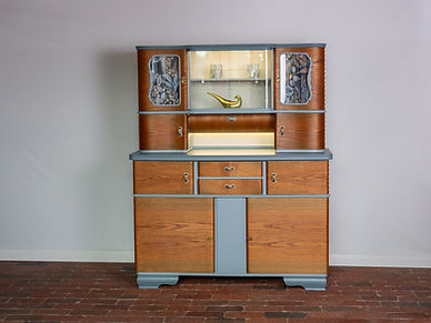 Küchenbuffet blau floral