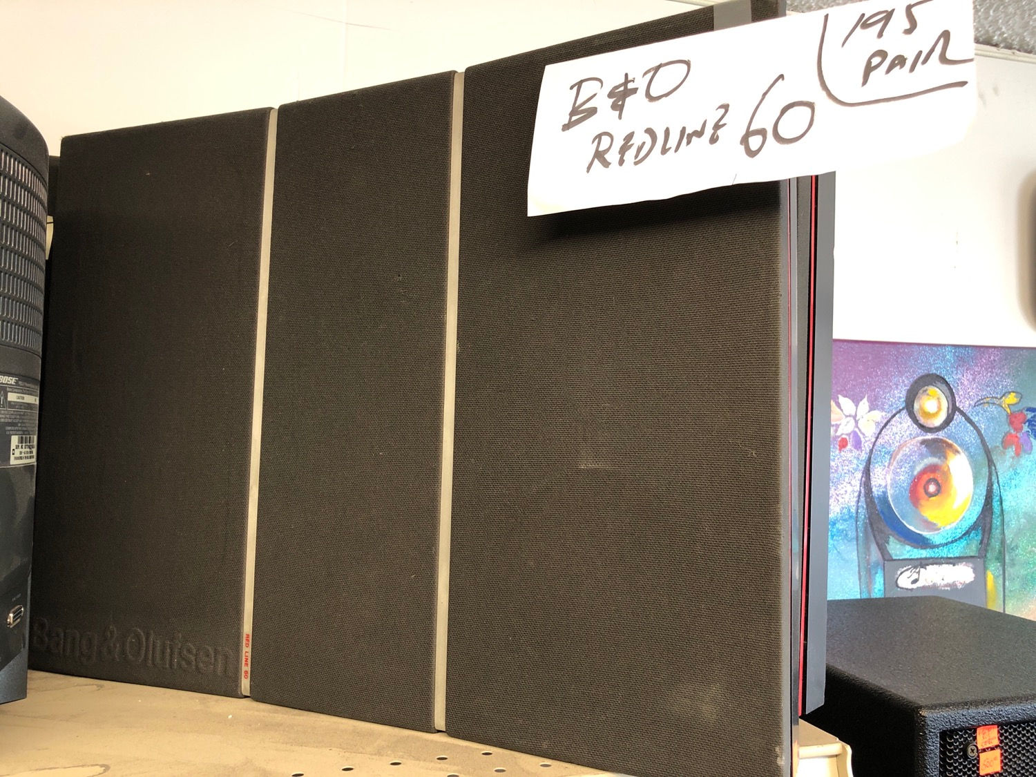 BANG AND OLUFSEN REDLINE 60 PAIR OF SPEAKERS