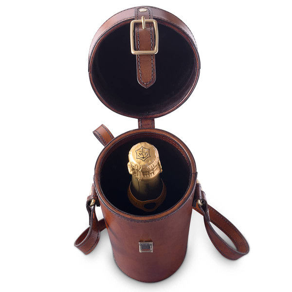Thumbnail: Brown top of wine tote