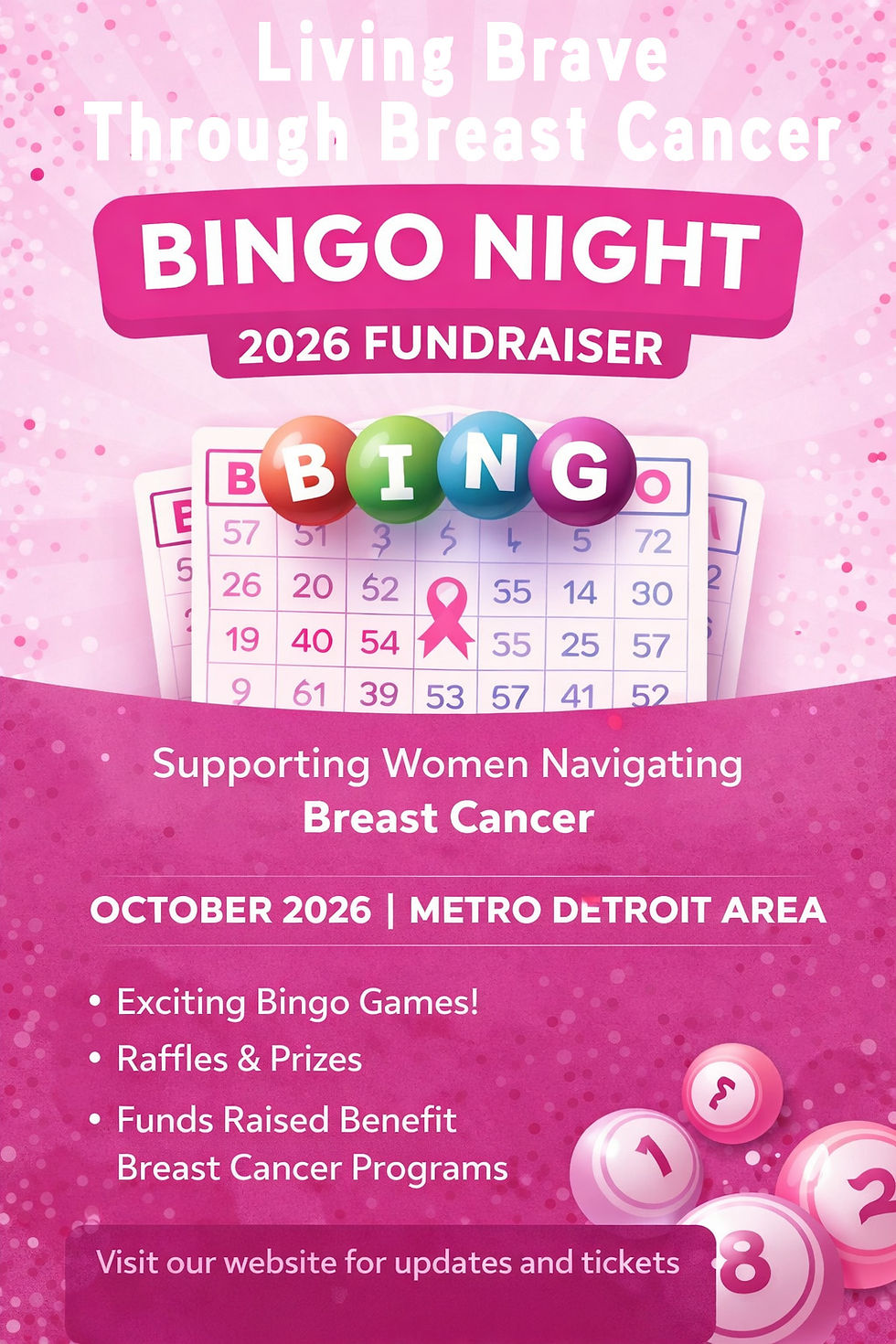 Living Brave Through Breast Cancer 2026 Bingo Fundraiser Event