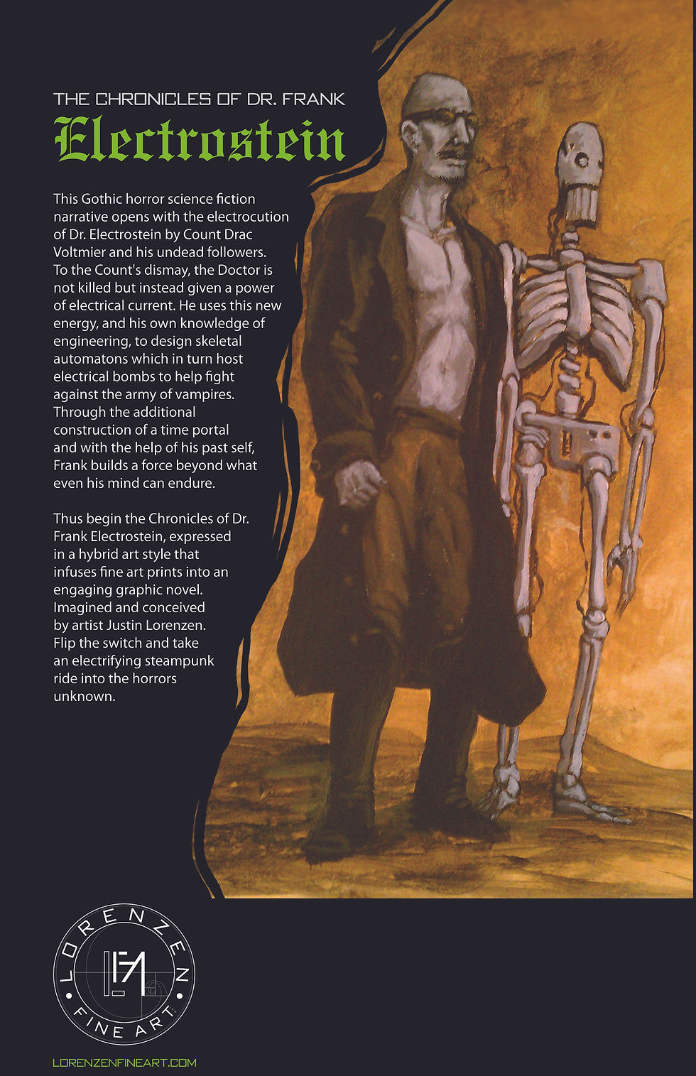 Thumbnail: "The Chronicles of Dr. Frank Electrostein" graphic novel, hardcover