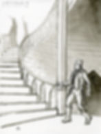 "Nosferatu on the Stairs"