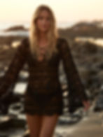 PQ Black Noah Lace Tunic lifestyle