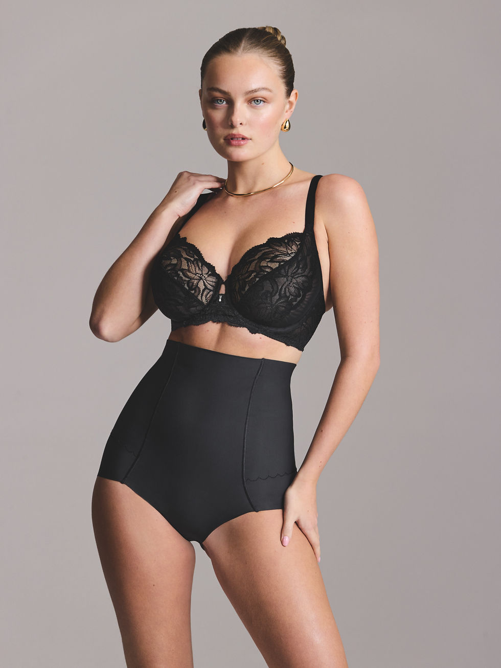 Wacoal Inès Secret Black High Waist Slimming Brief