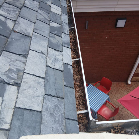 Before & After Gutter Cleaning by Nsimeko Projects.