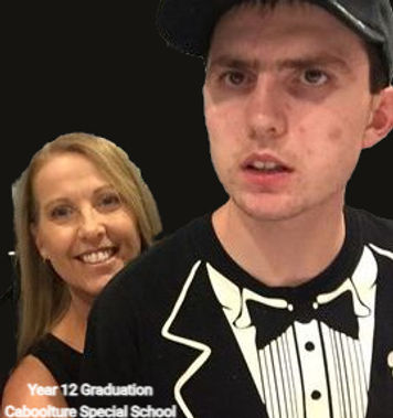 Jamie-K & mum Caboolture Special School year 12 Graduation