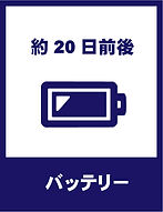 バッテリー 20日前後