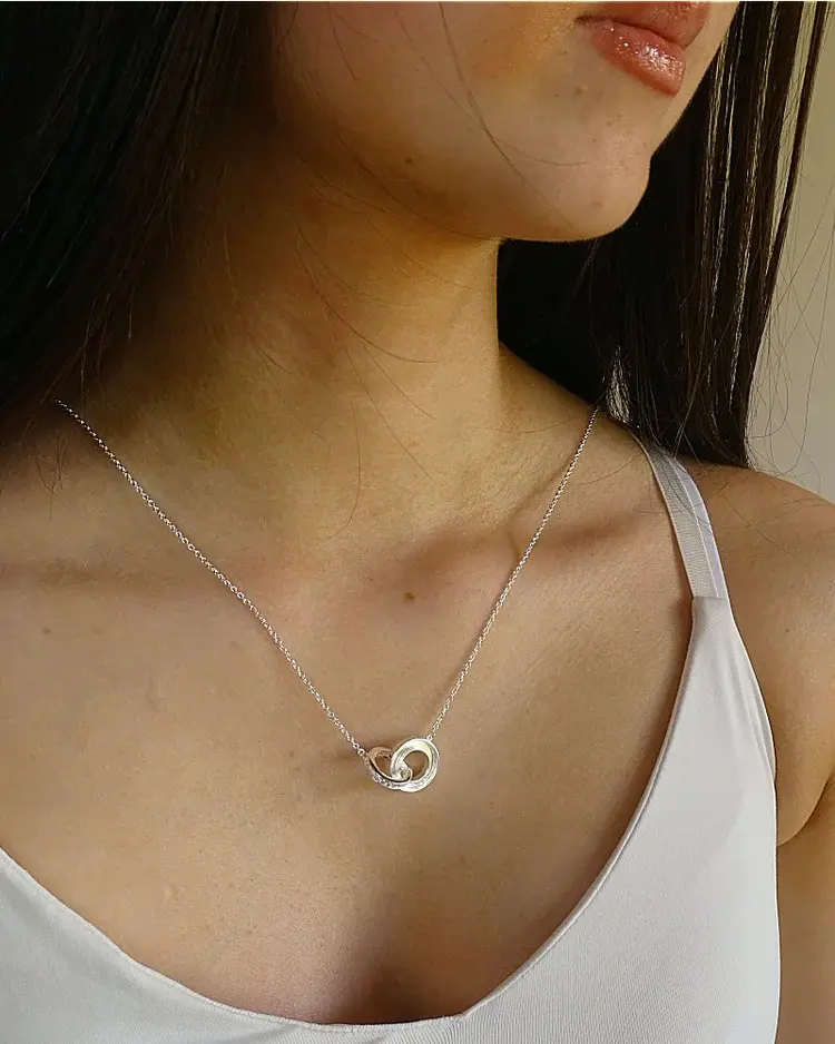 Thumbnail: Double Disc Necklace