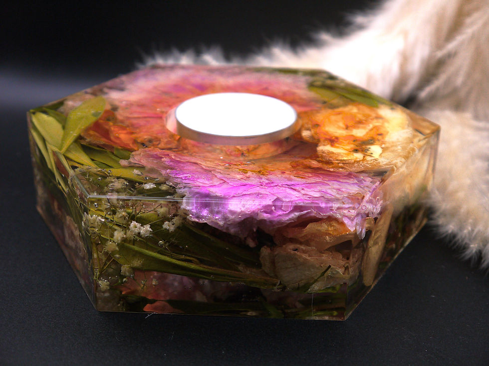 Thumbnail: Hexagonal Tealight Holder Keepsake