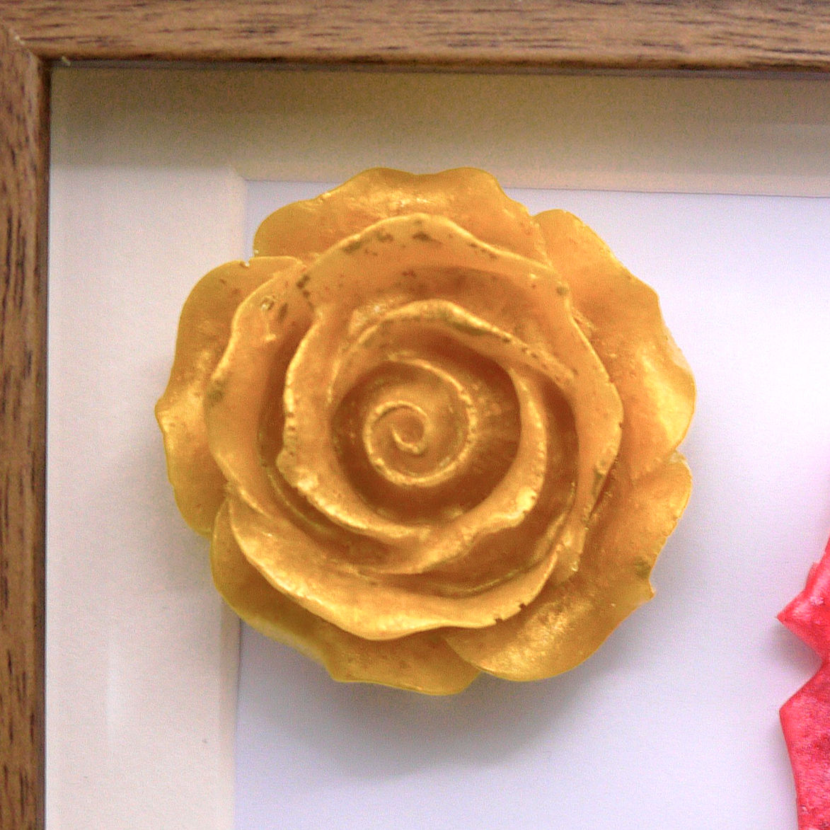 Small Rose Flower Resin Memorial Ornament