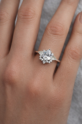Thumbnail: Dewdrop Cluster Ring