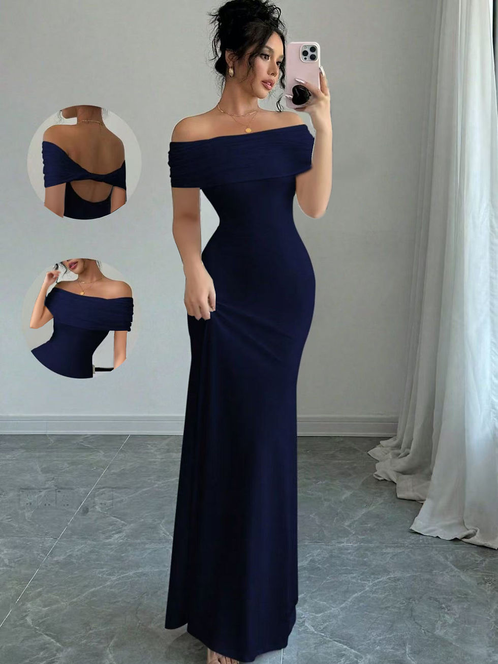 Thumbnail: The Regent Off-Shoulder Maxi Dress