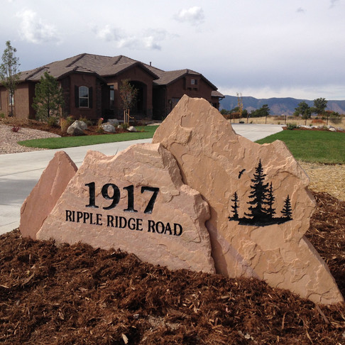 Rocky Mountain Stone Art Stone Address Markers 645 Ford St Unit 2 