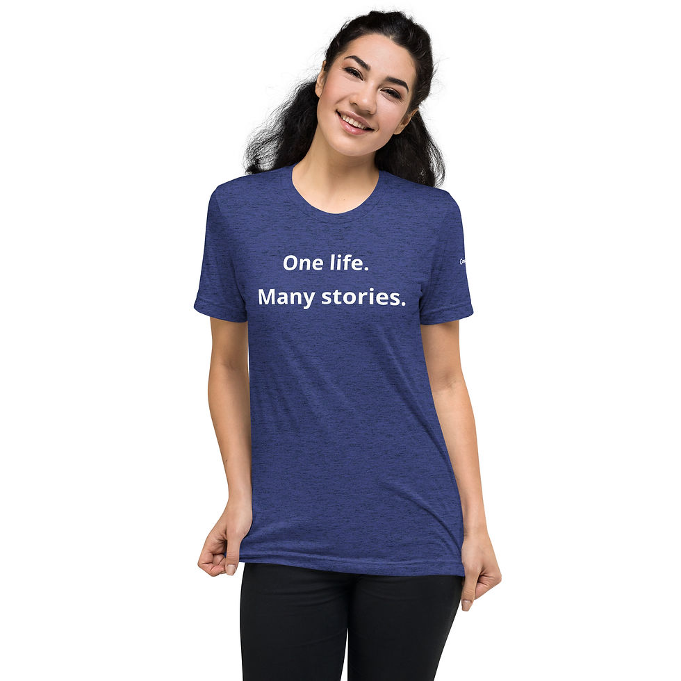 Thumbnail: One Life Many Stories Short Sleeve T-Shirt