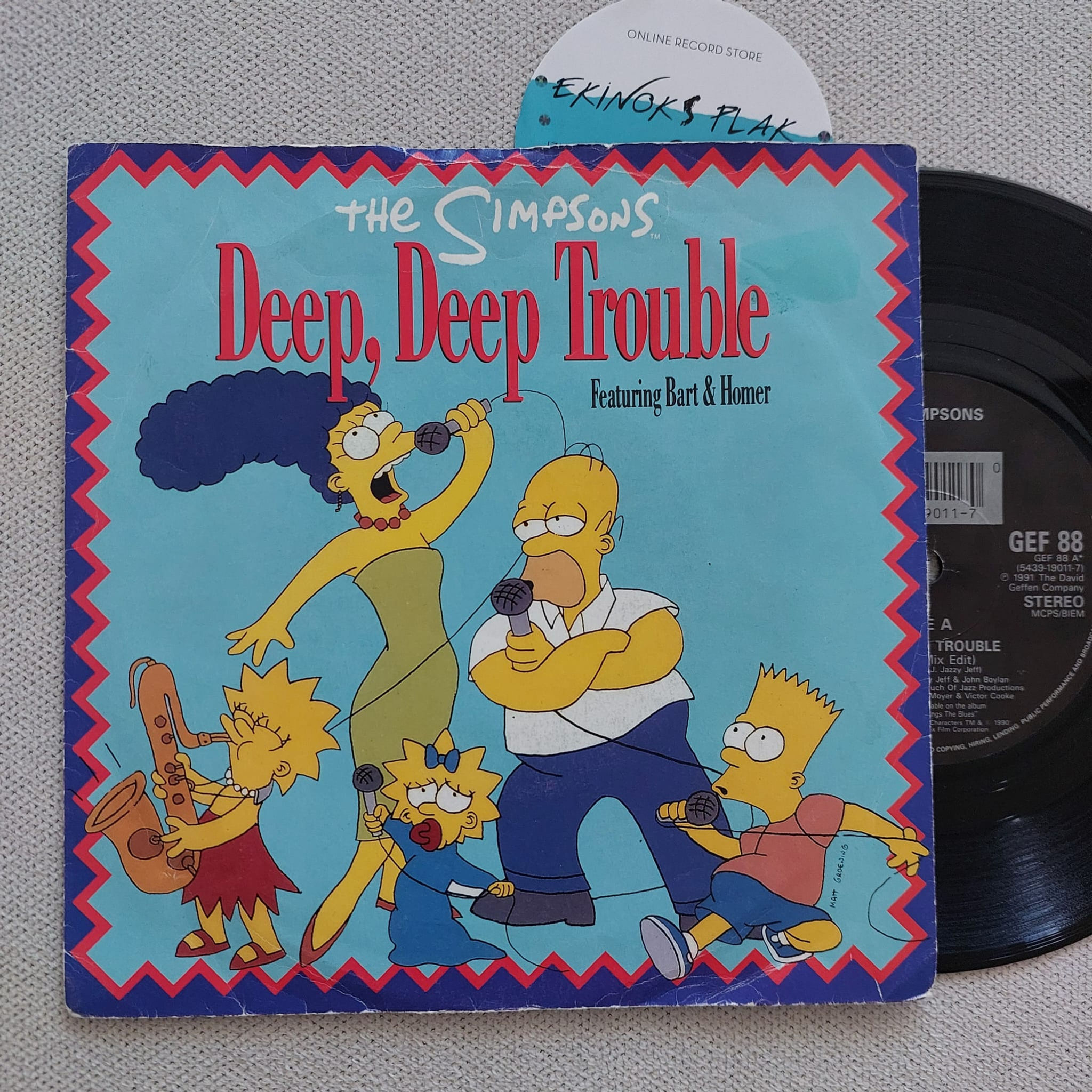 The Simpsons Dizi Müziği, Deep, Deep Trouble, 7", 45lik Plak