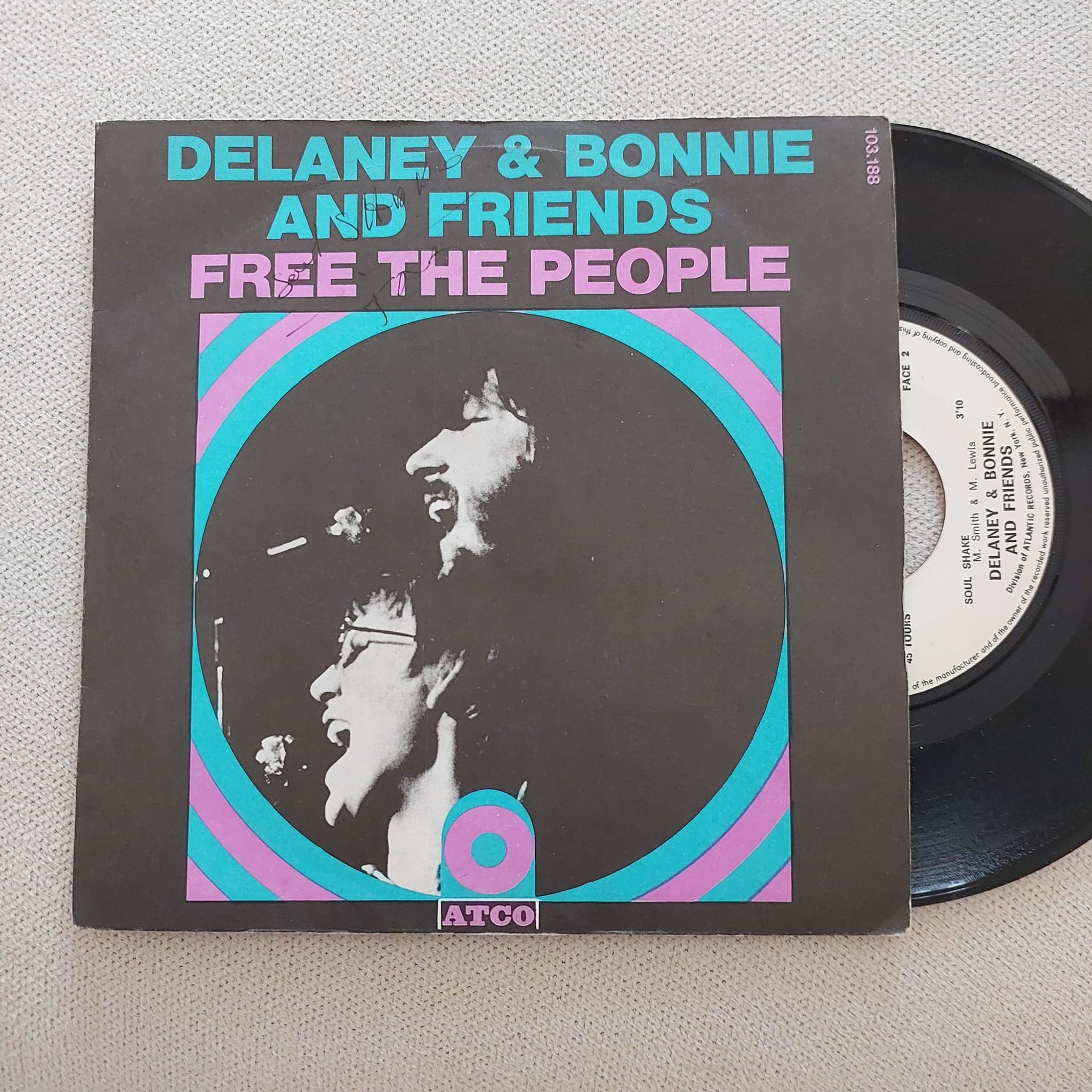Delaney & Bonnie And Friends - Free The People, 7", 45lik, Plak
