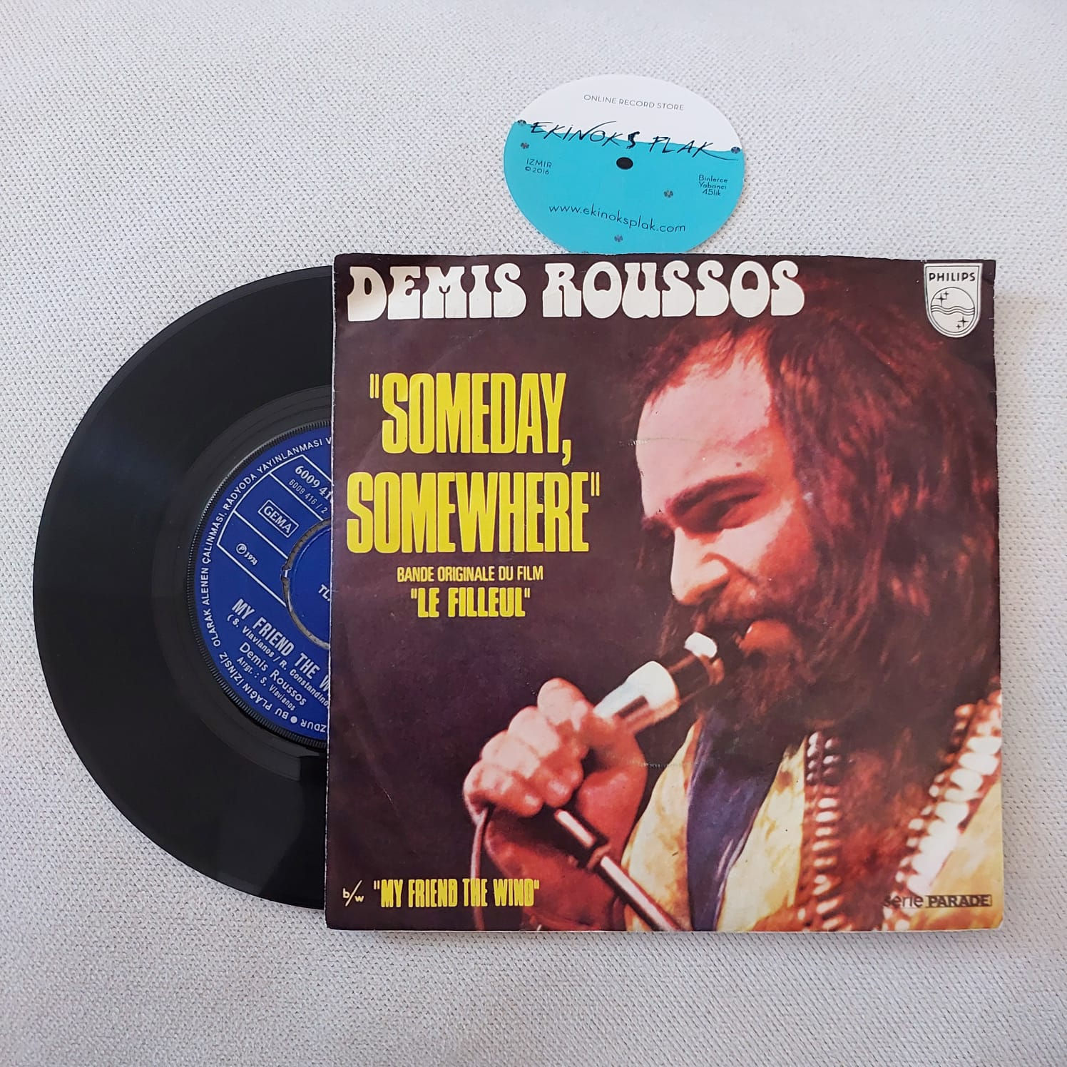 Demis Roussos - Someday, Somewhere, 45lik, Plak