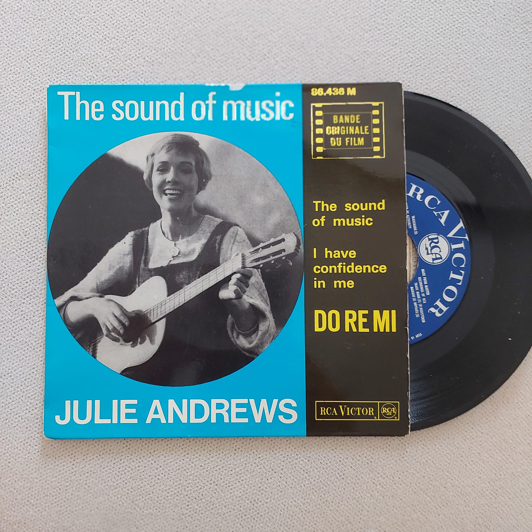 The Sound Of Music Film Müziği, Julie Andrews, Soundtrack 7", 45lik, Plak