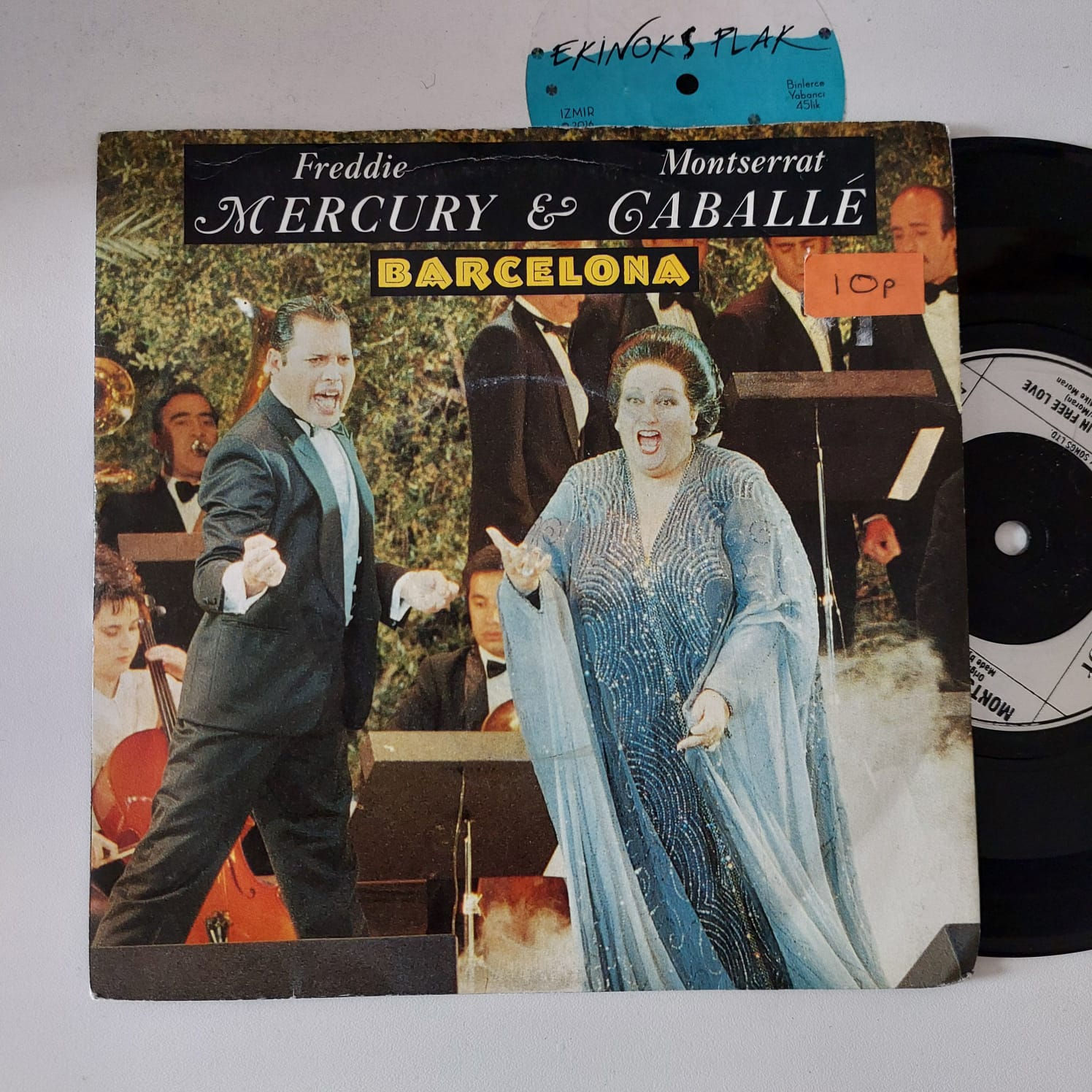 Freddie Mercury - Barcelona, 7", 45lik Plak