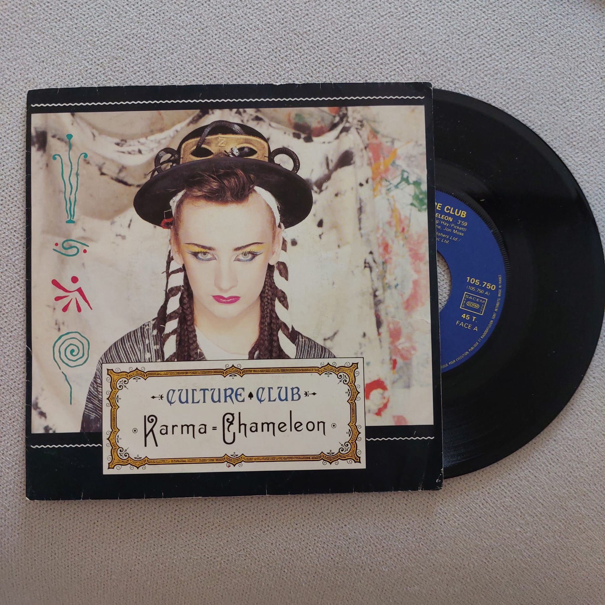 Culture Club - Karma Chameleon, 7", 45lik, Plak
