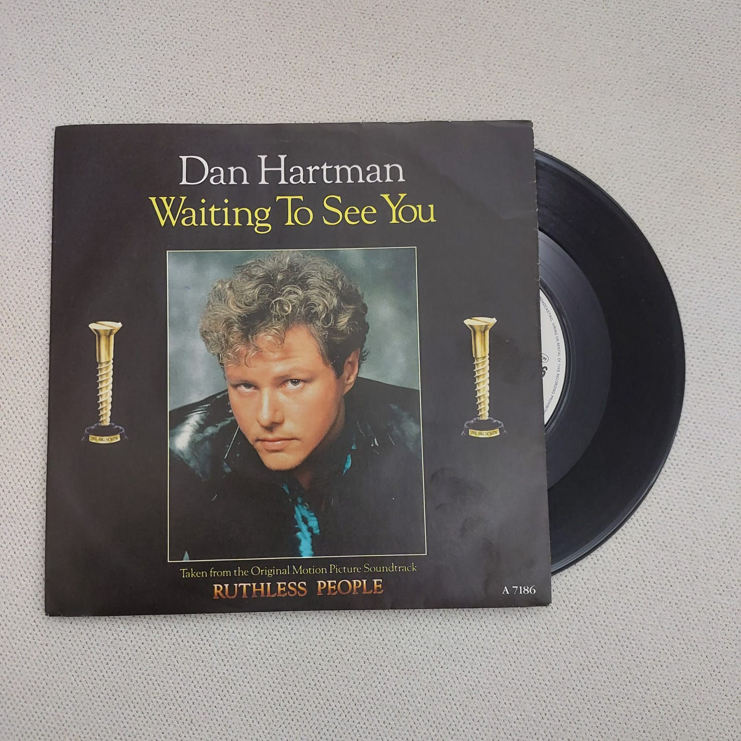 Ruthless People Film Müziği, Dan Hartman - Waiting To See You, 45lik, Plak