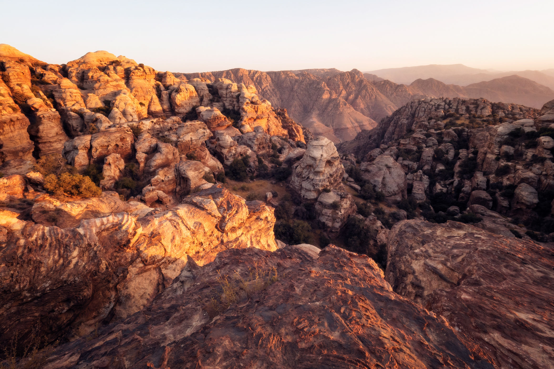 Sunset in the valley - Jordan