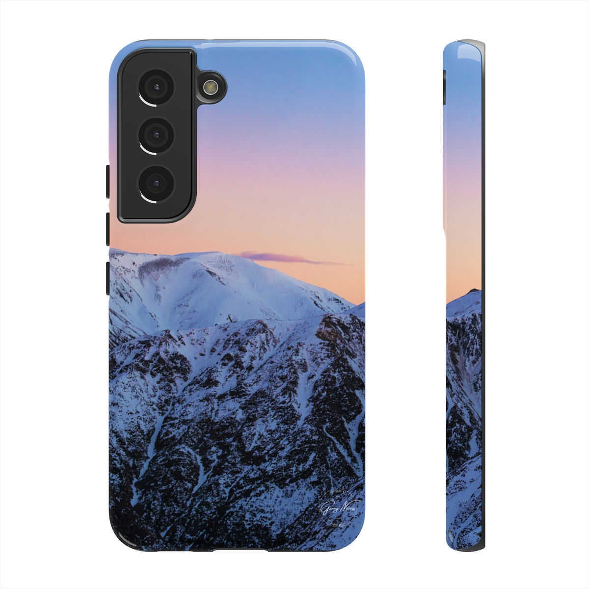 Pastel Sky - Snow Capped Mountains - Tough Case - Samsung Case