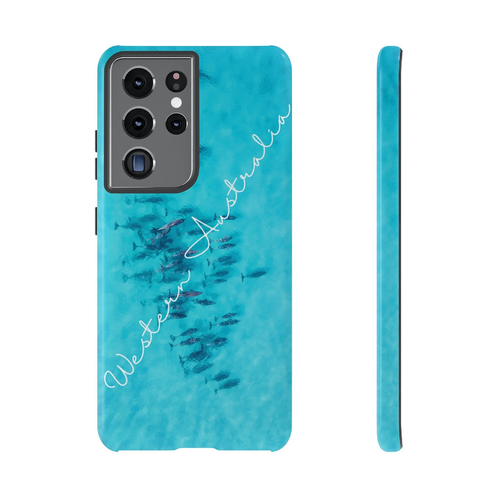 Thumbnail: Blue Ocean - Wild Dolphins - Western Australia - Tough Phone Case - Samsung Case