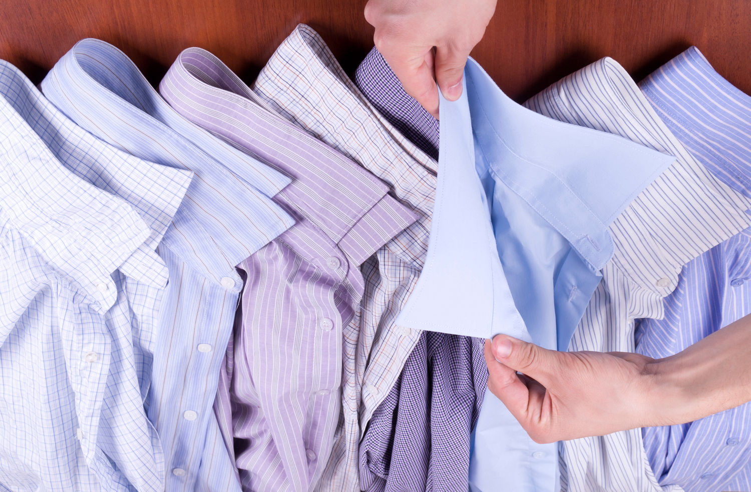 Dry cleaning shirts 