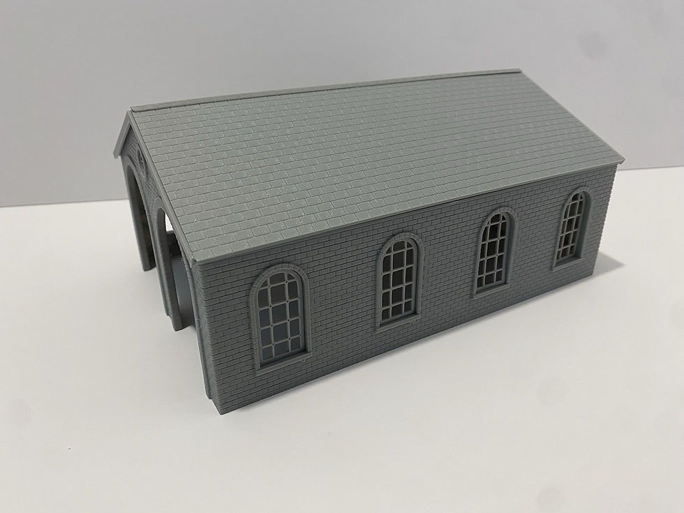 Thumbnail: Double Engine Shed/ Loco Shed - Open One Side 
