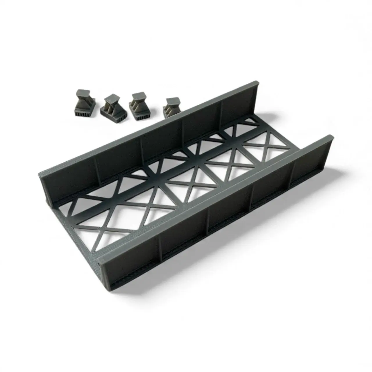 OO Gauge 1:76 Single Track Iron Girder Bridge