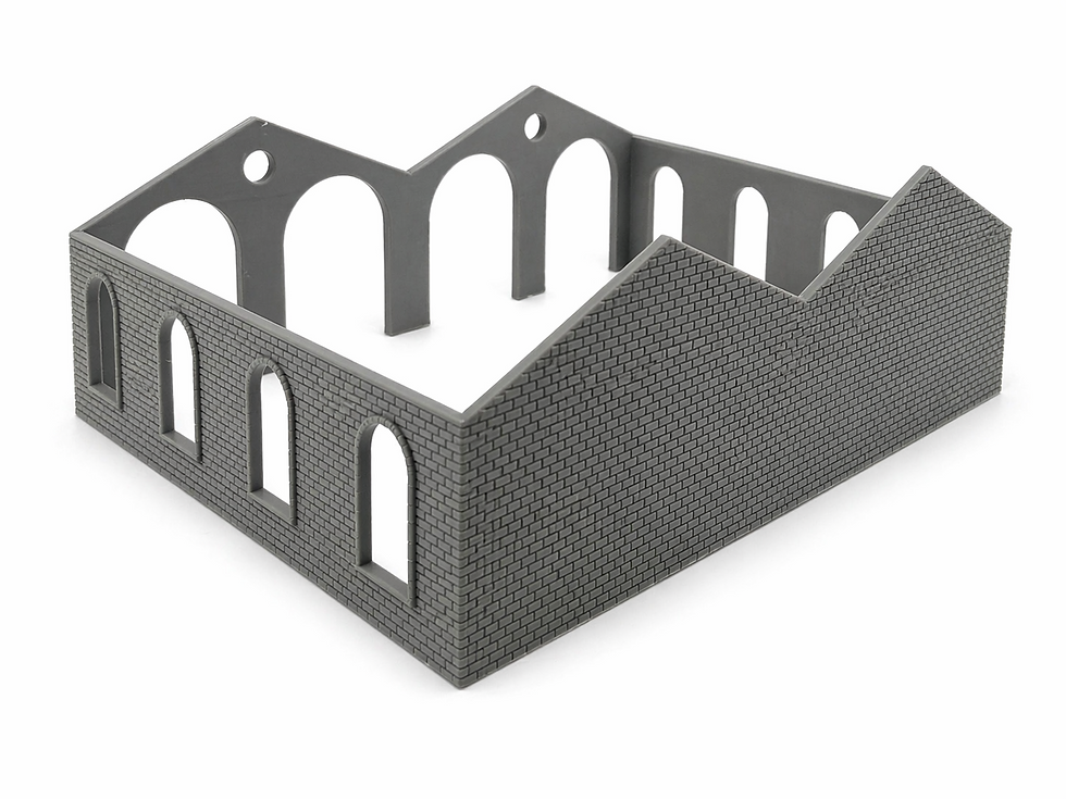 Thumbnail: Quadruple Engine Shed/ Loco Shed - Open One Side 