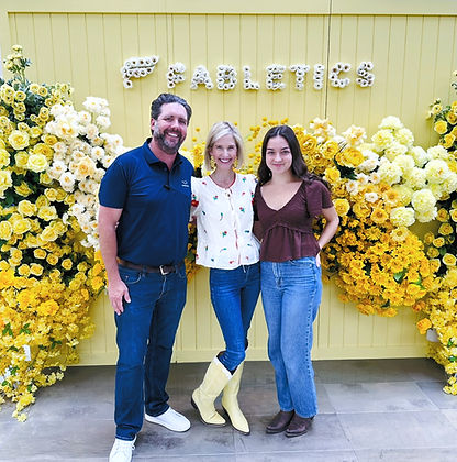 Emily and her team at Fabletics' on-site event