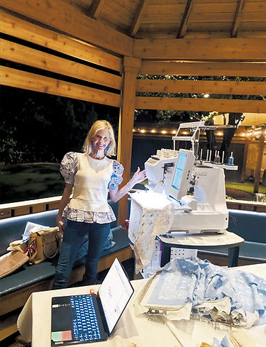 Emily, owner, working on-site at a private event