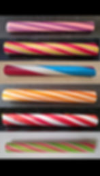 Brightly coloured Custom made Personalised Rock Sticks