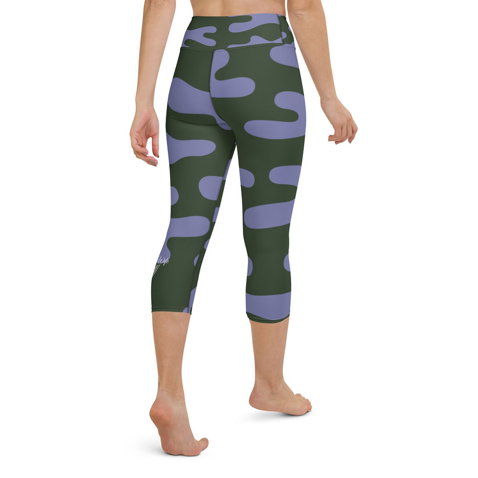 Thumbnail: Real Trophy Wife Military Yoga Capri Leggings