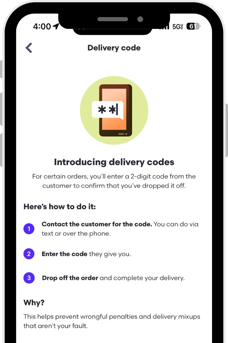 Instructions for Standard Delivery