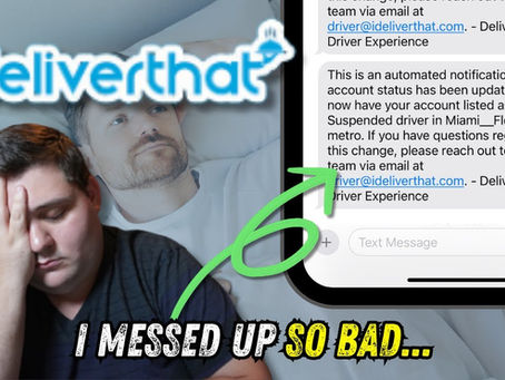 I Got Suspended on DeliverThat, Here is How I Got Back On!
