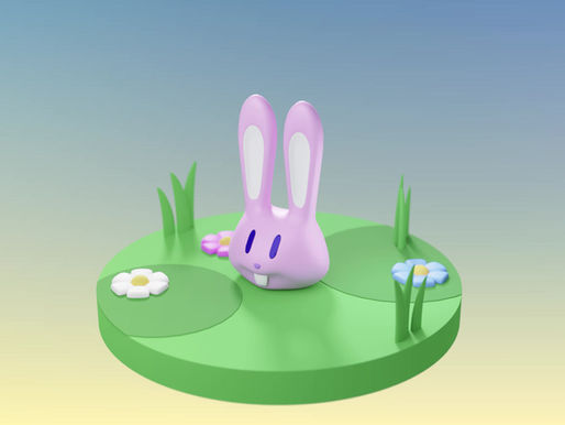Spéciale Pâques : Timelapse de ma modélisation sous Blender