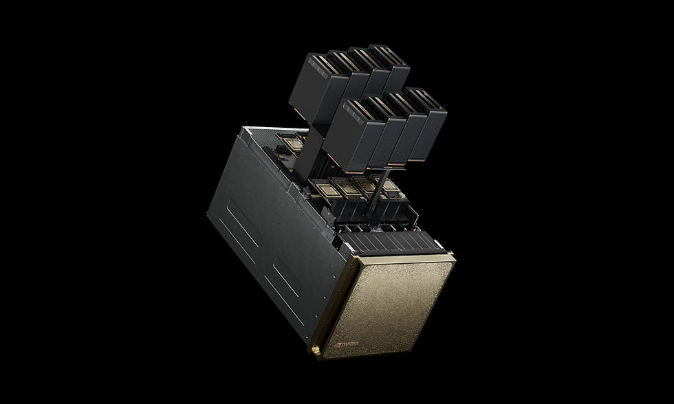 B200 x 8장이 탑재된 엔비디아가 직접 설계 및 제조한 DGX B200 GPU 서버