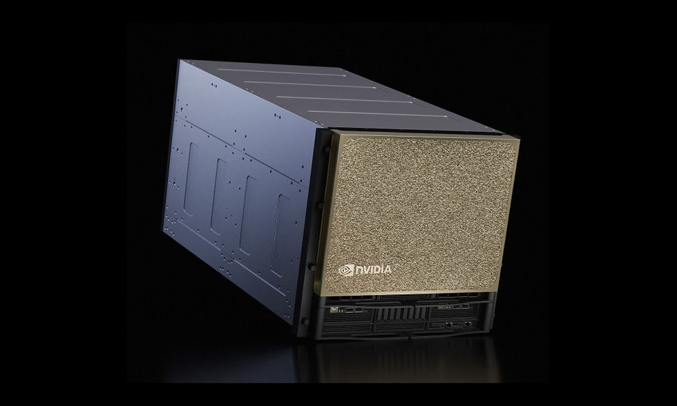 B300 x 8장 탑재된 엔비디아가 직접 설계 및 제조한 DGX B300 GPU 서버 전면