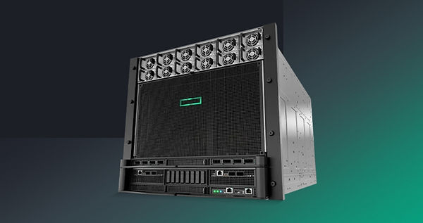 NVIDIA B300을 탑재할 수 있는 HPE 의 XD 시리즈 서버 전면 모습