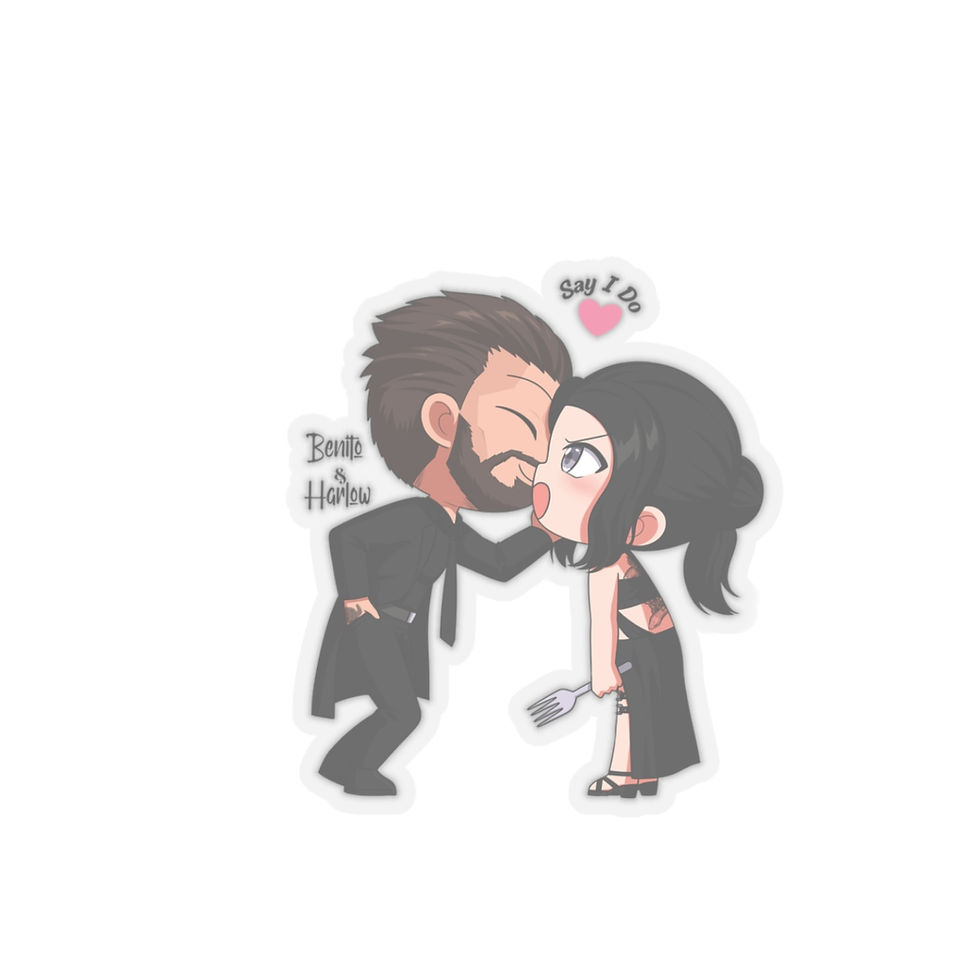 Thumbnail: Benito and Harlow Chibi Kiss-Cut Stickers 