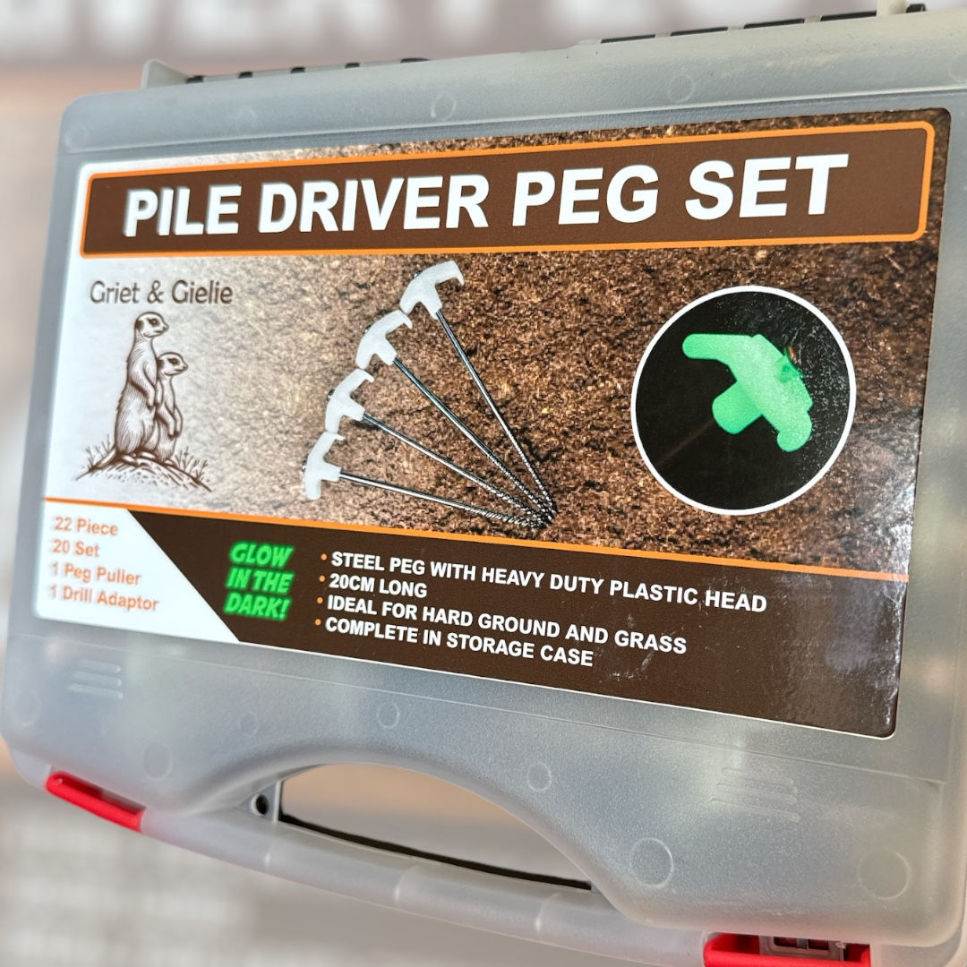 Griet en Gielie kampnet Pile Driver peg set